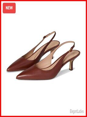 Cole Haan Hansell Slingback Peep Toe Pump Leather Business Casual